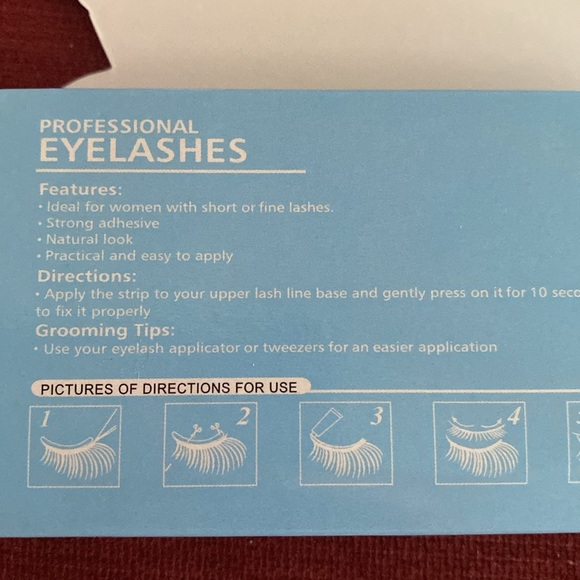 🆕2 Sets of Faux EyeLashes: 3D/75 & 3D/12. No glue needed - Picture 4 of 5